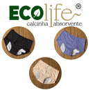 ECOLIFE® Kit Calcinhas Absorventes - Frete Grátis