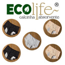 ECOLIFE® Kit Calcinhas Absorventes - Frete Grátis