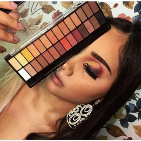 Paleta De Sombras 28 Cores Matte Marrom Belle Angel