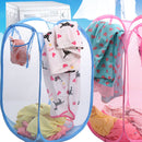 Kit 2 Cestos De Roupa Caixa Dobrável Para Armazenagem E Organização De Vestuário Brinquedos