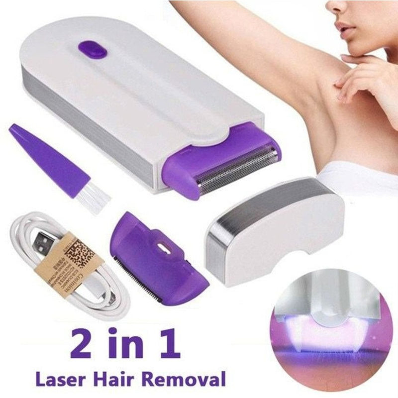 Depilador Removedor De Pelos Facial e Corporal Sem fio Recarregável