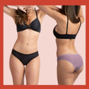 Kit 3 Calcinhas Absorventes Feminina Reutilizável Modelo Cavado Tanga