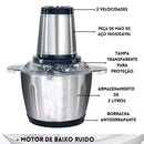 Triturador De Alimentos Carne e Legumes Multiprocessador Elétrico 2 Modos Fácil De Limpar