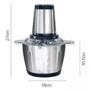 Triturador De Alimentos Carne e Legumes Multiprocessador Elétrico 2 Modos Fácil De Limpar