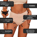 Kit 10 Calcinhas Cos Alto Modeladora Sem Costura Corte Laser