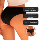 Kit 10 Calcinhas Cos Alto Modeladora Sem Costura Corte Laser