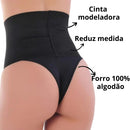 Kit 2 Calcinha Cinta Modeladora Alta Plus size Pós Parto Seca Barriga Cinta