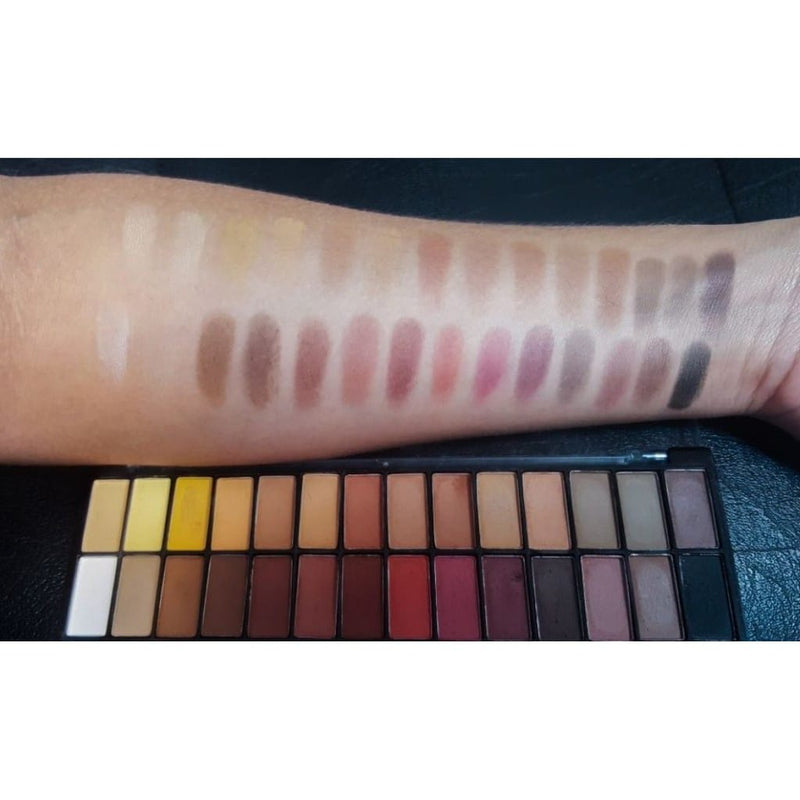 Paleta De Sombras 28 Cores Matte Marrom Belle Angel