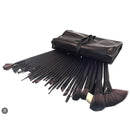 Kit 32 Peças Conjunto De Pincéis De Maquiagem Para Pó Sombra Delineador Lábios com estojo