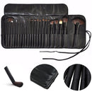 Kit 32 Peças Conjunto De Pincéis De Maquiagem Para Pó Sombra Delineador Lábios com estojo