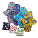 Kit C/4 Absorvente Reutilizável Ecológico De Pano Com Abas