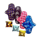 Kit C/4 Absorvente Reutilizável Ecológico De Pano Com Abas