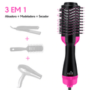 Escova Secadora de Cabelo Profissional 3 em 1 - Seca Escovando, Alisa e Modela - Frete Grátis
