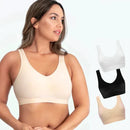 Kit Sutiã Top Comfort Plus Sem Bojo 3 Unidades