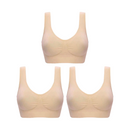 Kit Sutiã Top Comfort Plus Sem Bojo 3 Unidades